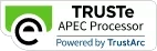 The TRUSTe APEC Processor Powered by TrustArc logo on a white background with green and black accents.