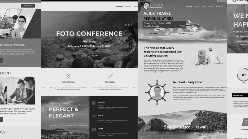FLEX Hero: Photography and Videography - a collection of website templates for creative photographers and videographers.