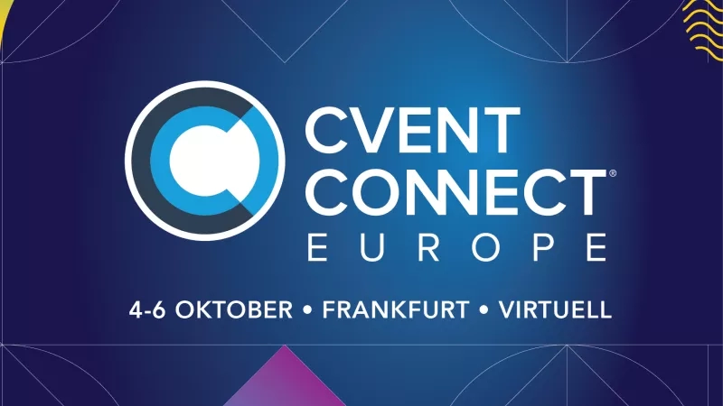 The Cvent Connect Europe event will be held in Frankfurt from October 4th to October 6th.