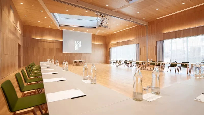 LOISIUM Champagne: Conference room with a modern ambiance and natural light.