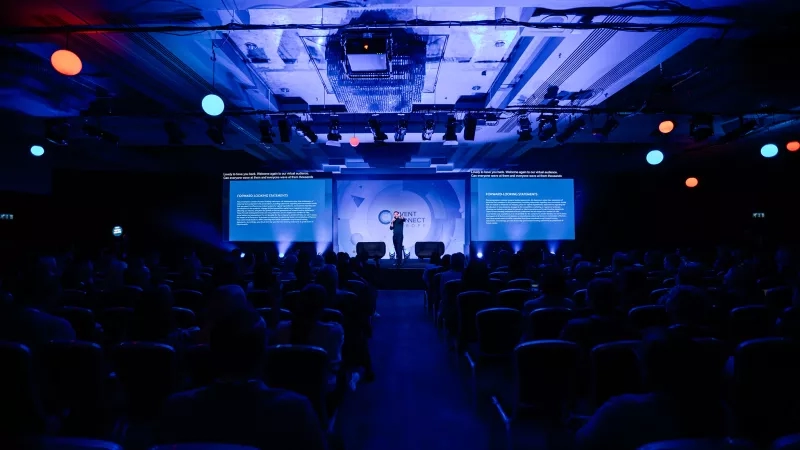 Cvent Connect Europe 2024 in the event venue with the crowd, stage, and ambiance.