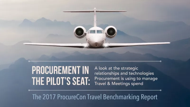 The 2017 ProcureCon Travel Benchmarking Report for Procurement in the Pilot's Seat.