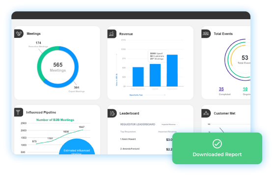 A screenshot of the reporting page in Salesforce Einstein Activity Capture with a download button.