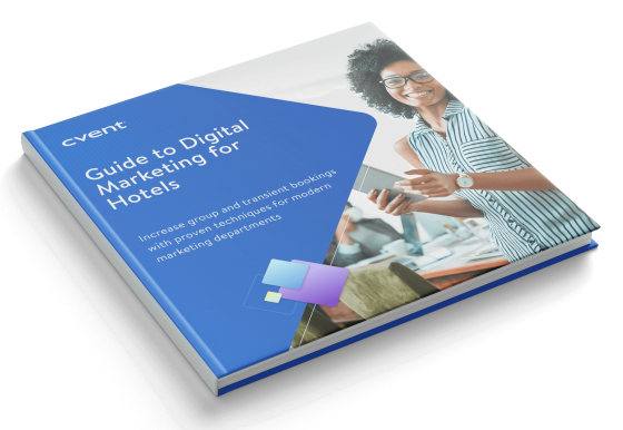 An informative guide focused on digital marketing techniques specifically designed for the hospitality industry.